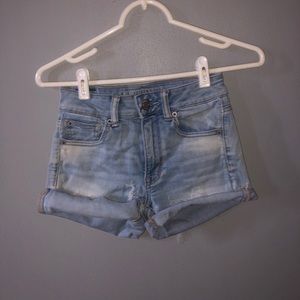 American Eagle Light Wash Jean Shorts